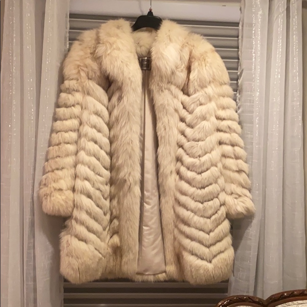 White Fox Car Coat